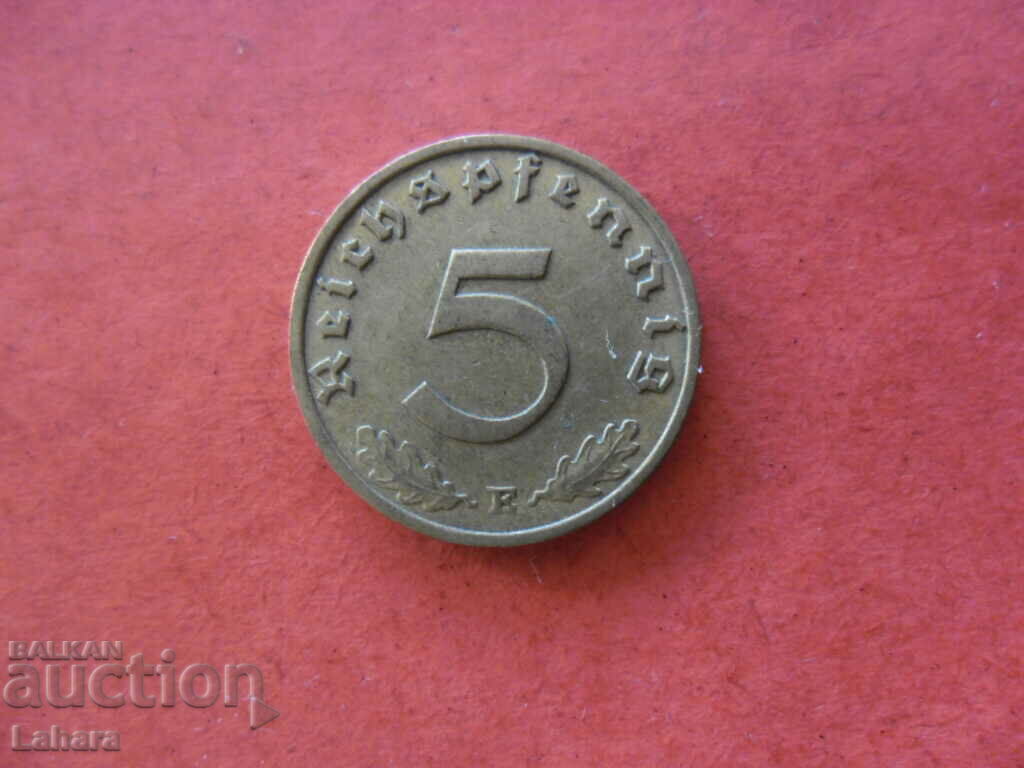 5 pfennig 1937 Γερμανία