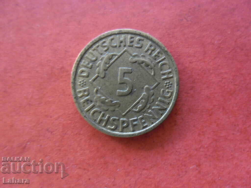 5 pfennig 1935 Germany