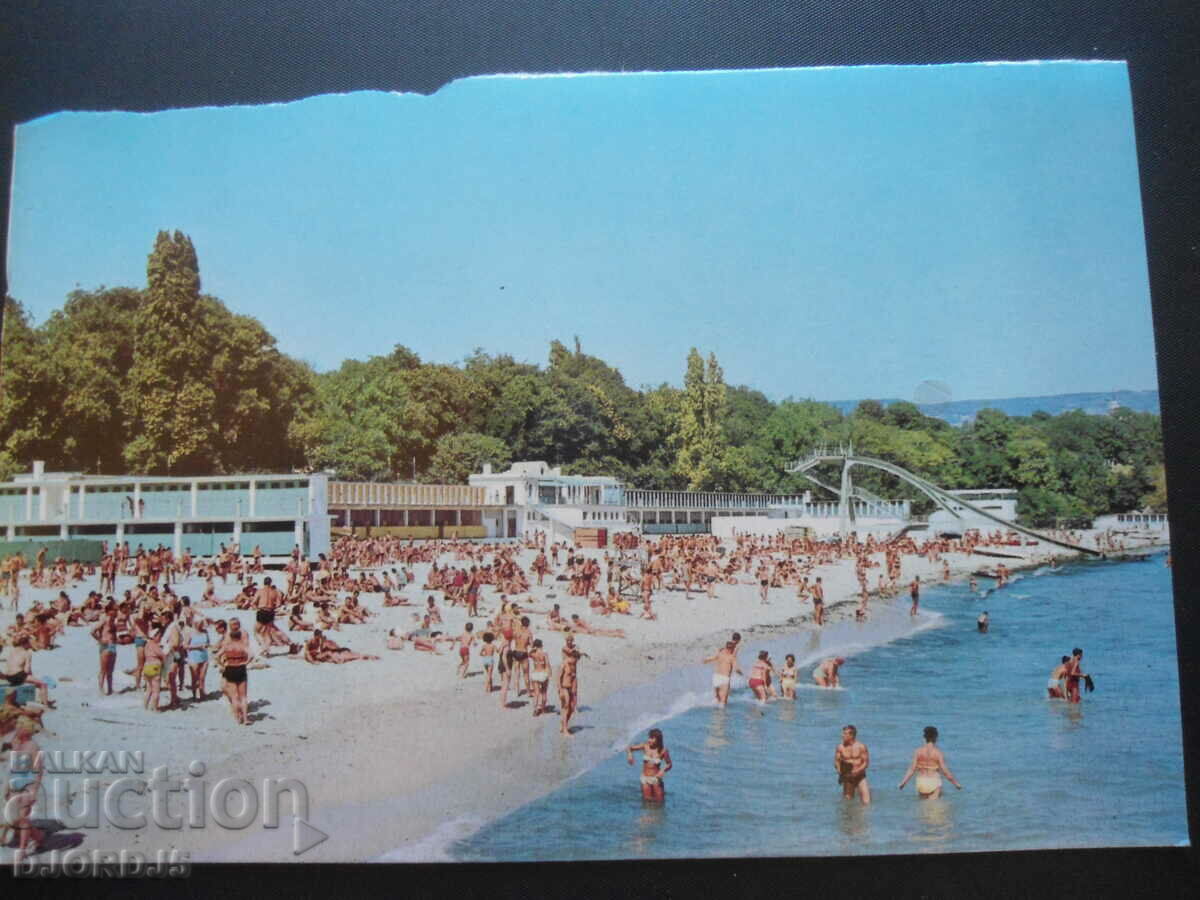 VARNA - The Central Sea Baths, Old Card