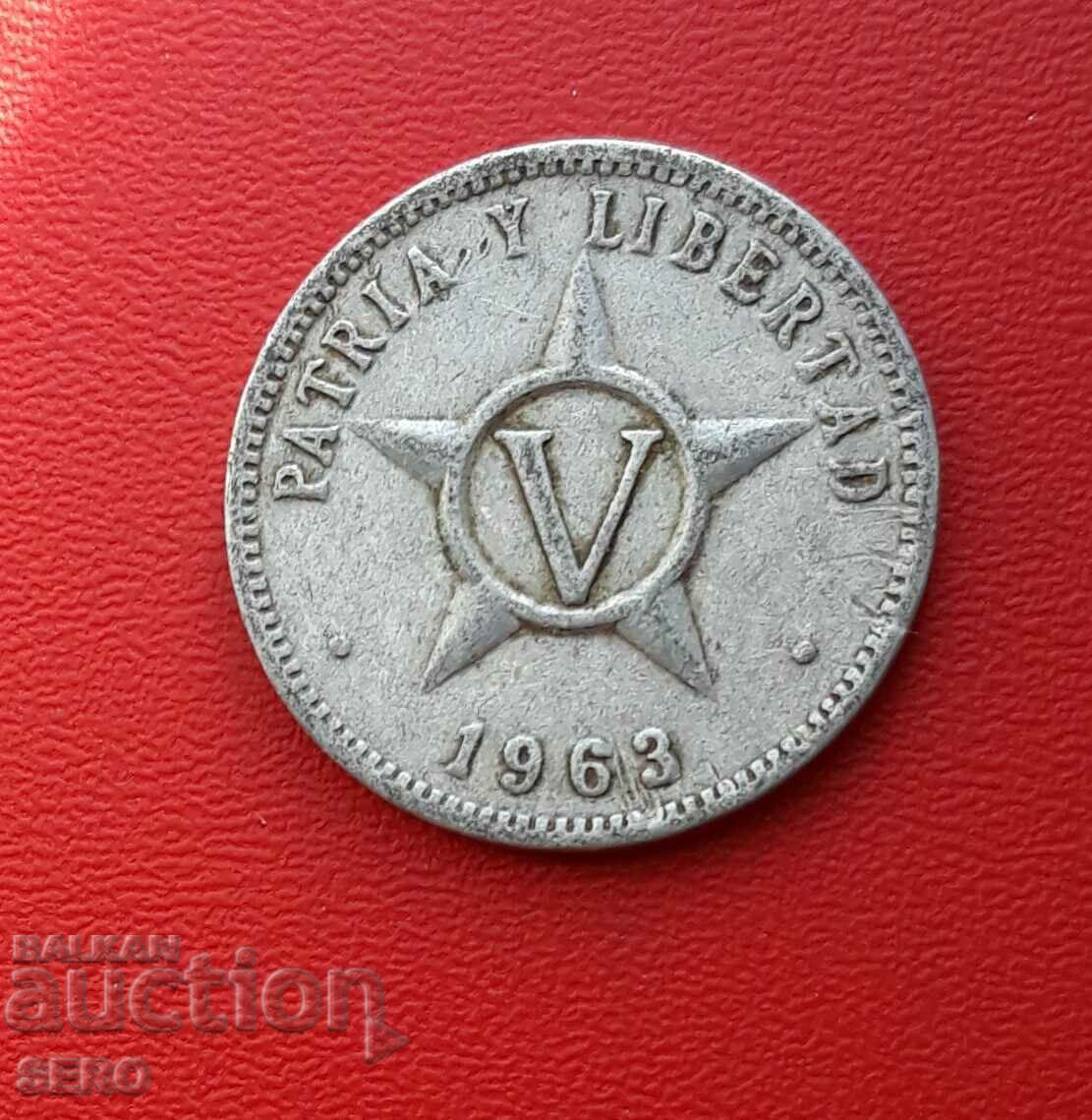 Cuba-5 centavos 1963