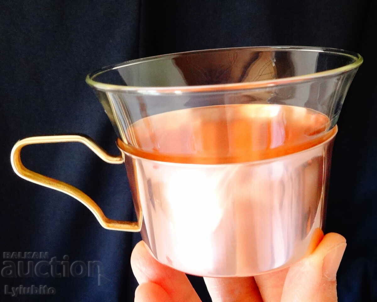 German copper cup, thermal glass. - 5 German copper cup, thermal glass. - 5