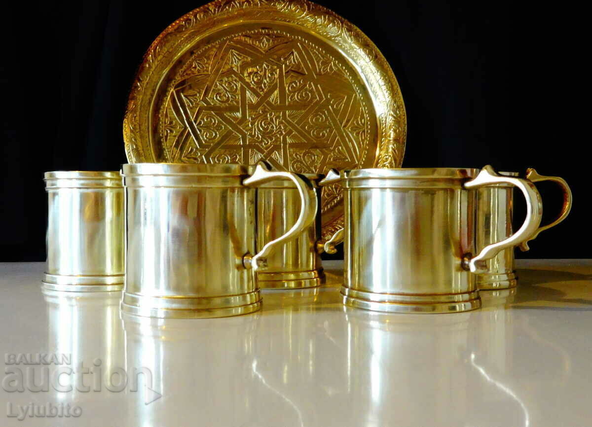 Delivery of Massive bronze cups 200 ml, plus a glass cup Delivery of Massive bronze cups 200 ml, plus a glass cup