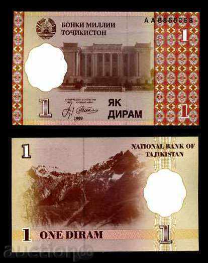 +++ TADJIKISTAN 1 DYRAM P 10 1999 UNC +++