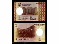 +++ TAJIKISTAN 1 DIRAM 10 P 1999 UNC +++