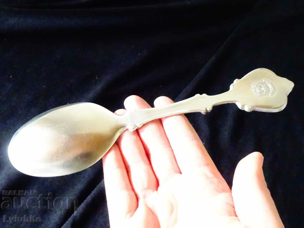 Delivery of Pewter spoon from 1991, engraved castle, pewter wedding Delivery of Pewter spoon from 1991, engraved castle, pewter wedding