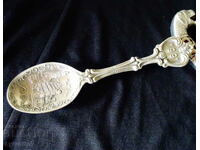 West German Engraved Annual Pewter Spoon 1991