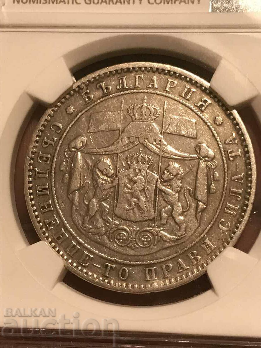 Παράδοση Πριγκιπάτο της Βουλγαρίας 5 λέβα 1884 Battenberg NGC XF ασήμι Παράδοση Πριγκιπάτο της Βουλγαρίας 5 λέβα 1884 Battenberg NGC XF ασήμι