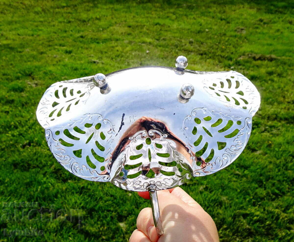 German silver-plated candy box, basket with price 15.00 BGN | € 7.67 German silver-plated candy box, basket with price 15.00 BGN | € 7.67