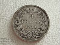 5 francs 1841 - coin, silver France