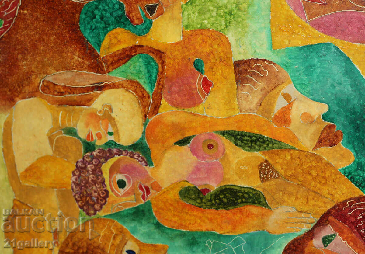 Delivery of Marina Angelova Figurative composition oil paints Delivery of Marina Angelova Figurative composition oil paints