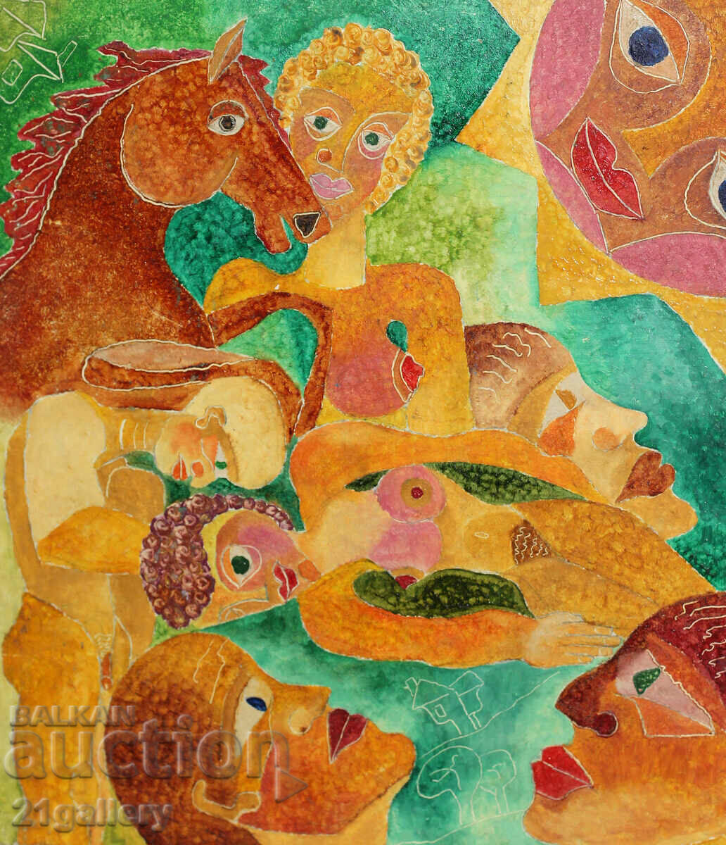 Marina Angelova Figurative composition oil paints - 5 Marina Angelova Figurative composition oil paints - 5