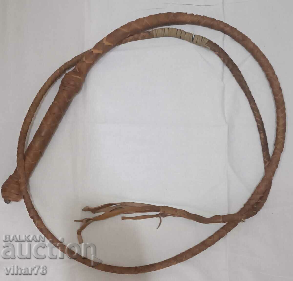 A LEATHER WHIP