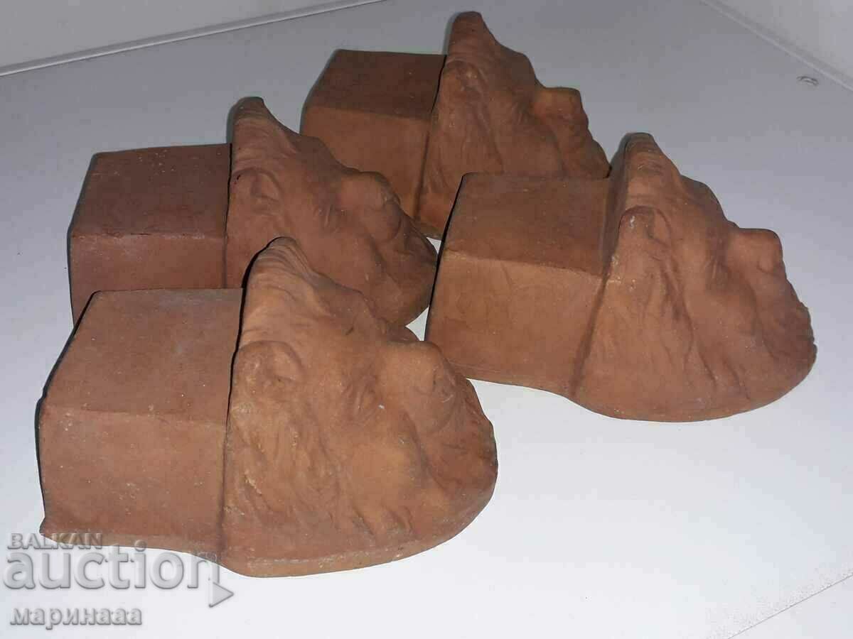 OLD CERAMIC TILE DECORATIONS. ITALY - 6