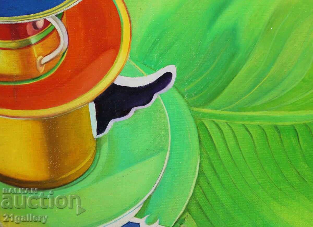 Νεκρή φύση με γυαλιά και τριαντάφυλλο, λαδομπογιές - 7 Νεκρή φύση με γυαλιά και τριαντάφυλλο, λαδομπογιές - 7