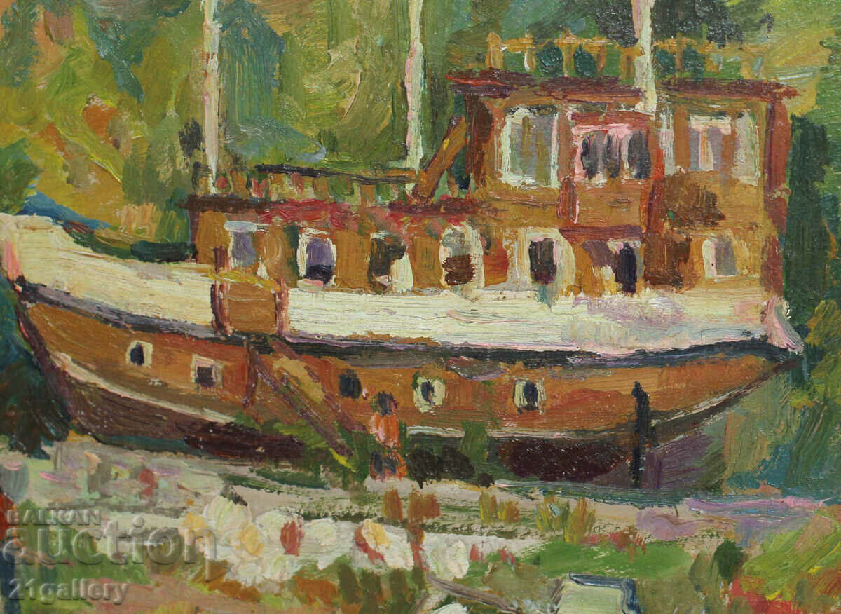 Petar Petrov Urban landscape, oil paints, signed - 5 Petar Petrov Urban landscape, oil paints, signed - 5