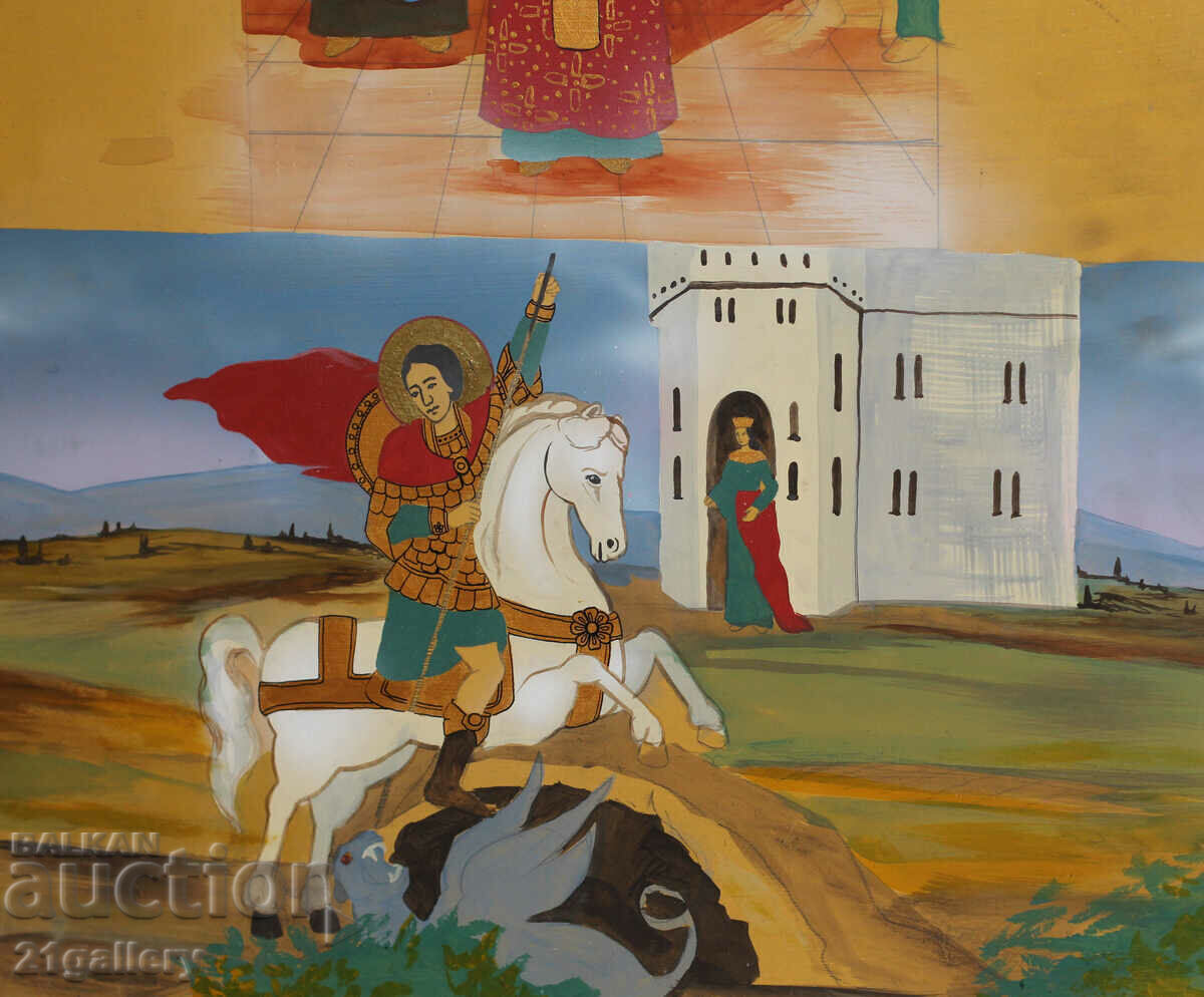 Σύγχρονη ζωγραφική, θρησκευτικό θέμα, χρώματα τέμπερας - 7