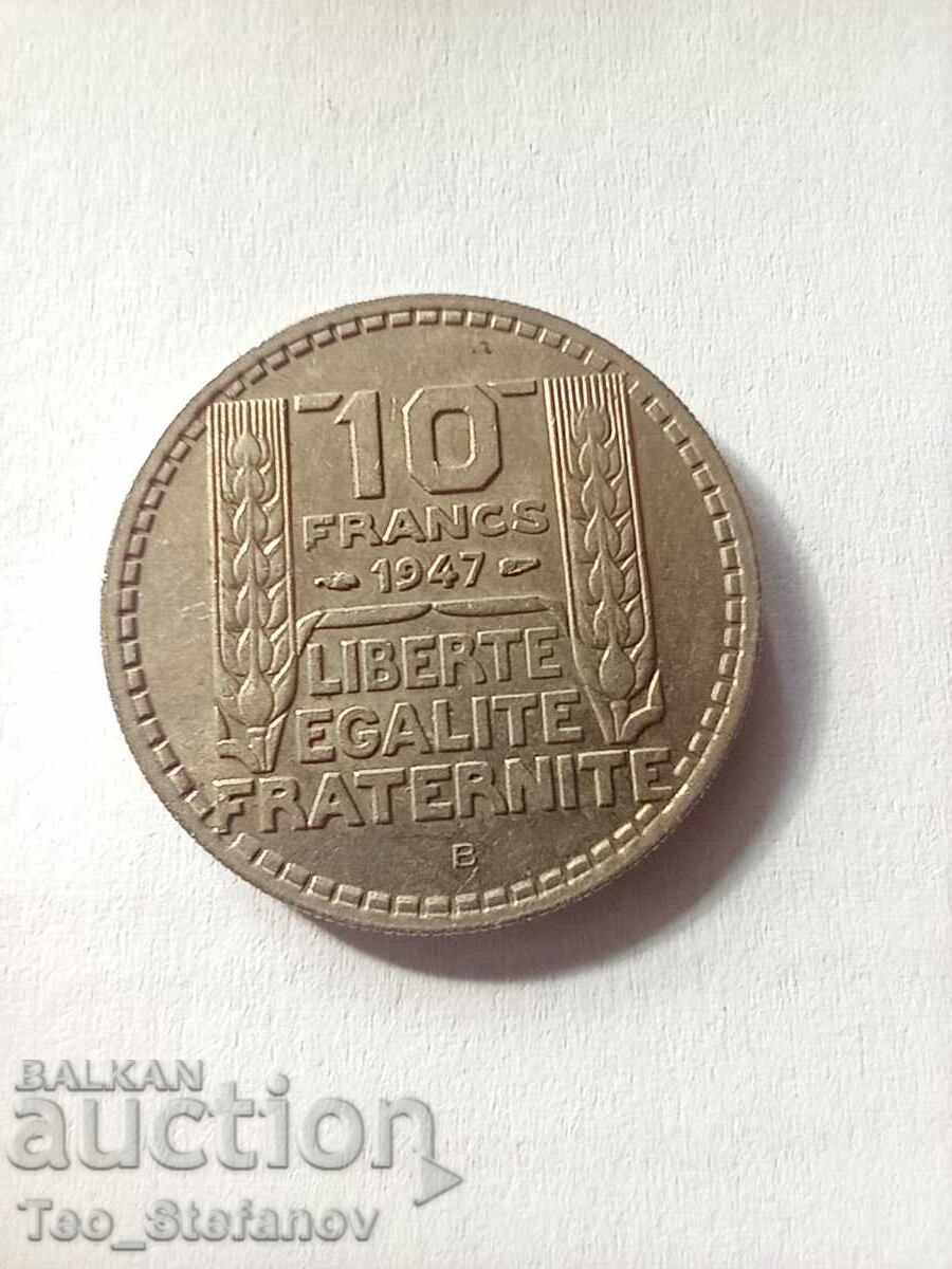 10 Francs 1947 In UNC