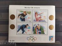 Norway Michel Block No. 14 from 1990. olympic games