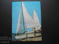 SUNSHINE COAST - yachts, Old postcard