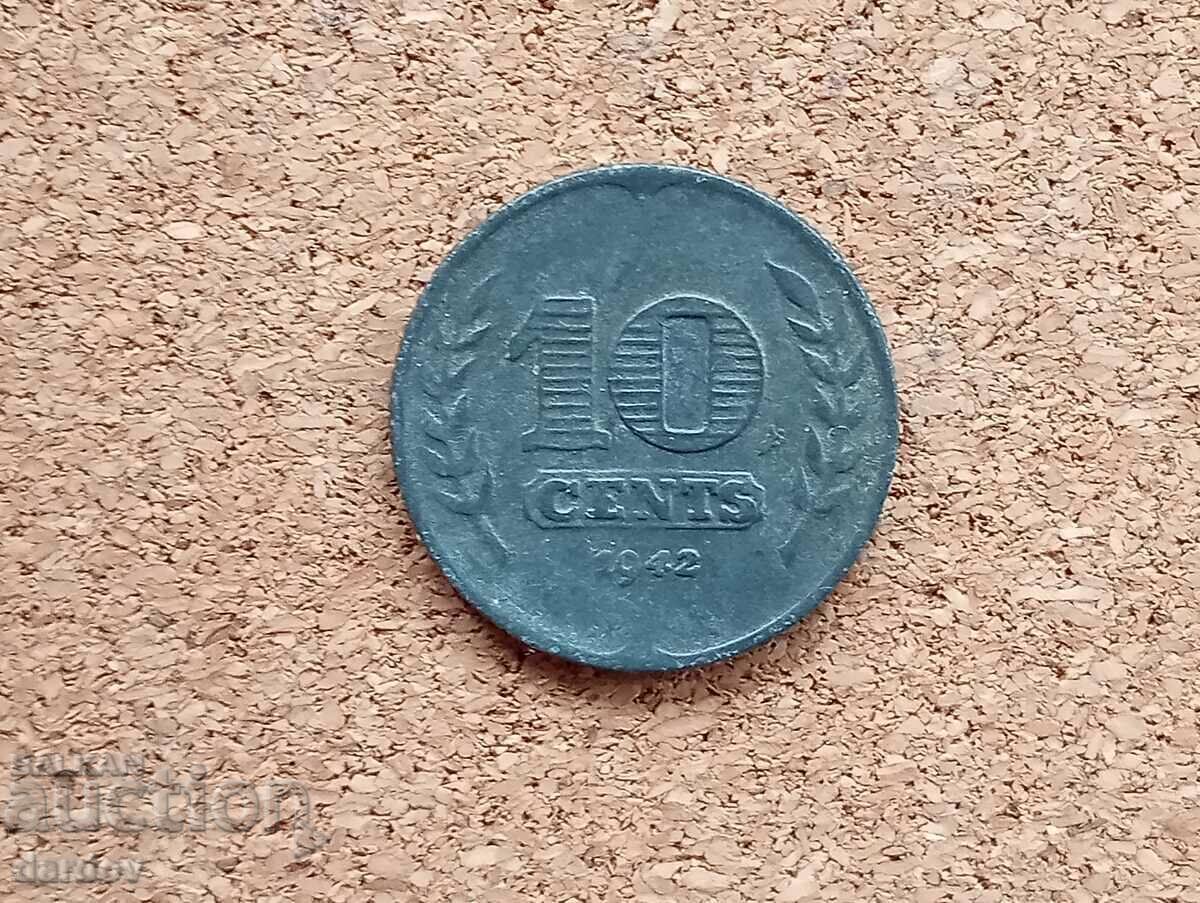 Netherlands 10 cents 1942