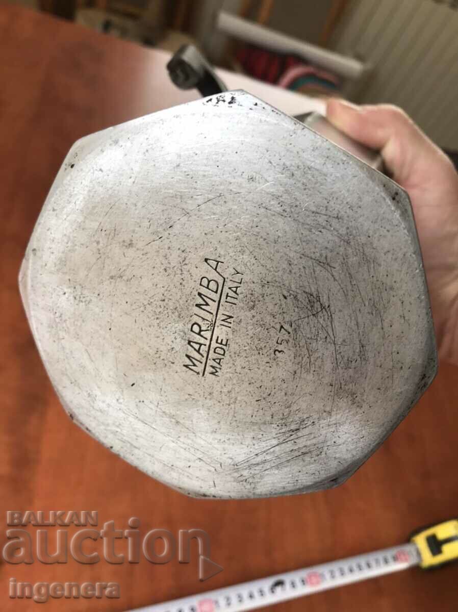 Auction COFFEE MAKER METAL ITALY - MARIMBA Auction COFFEE MAKER METAL ITALY - MARIMBA