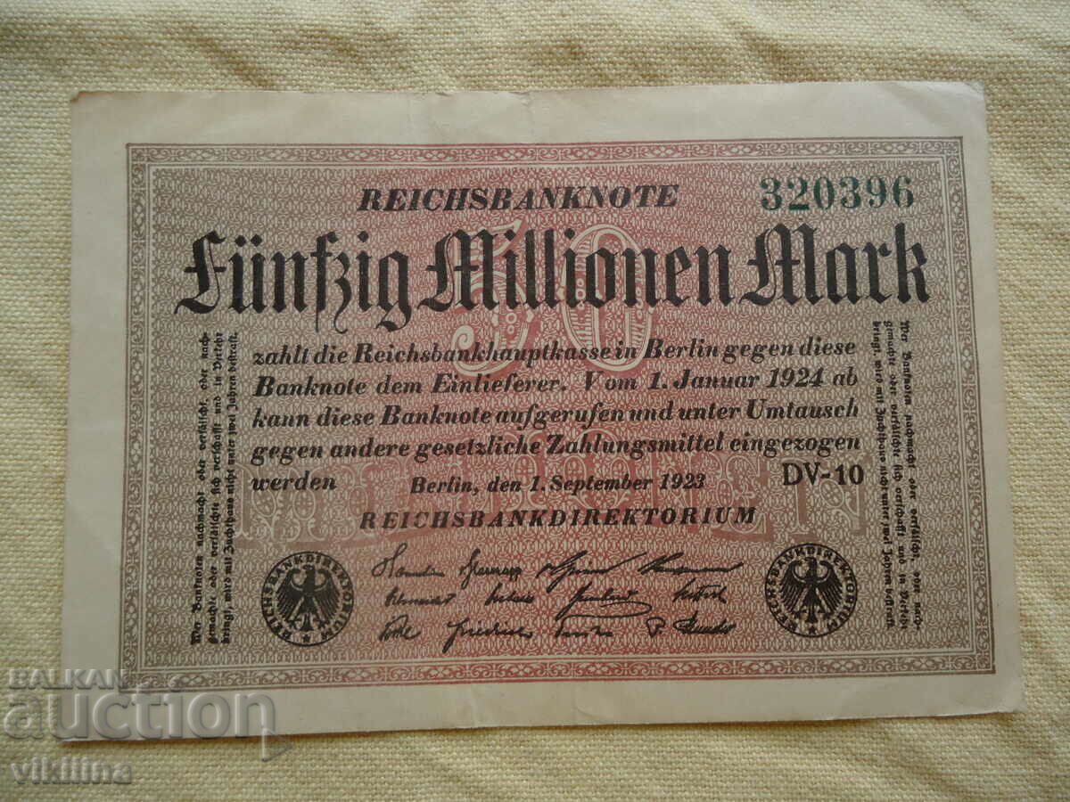 Millionen Mark 1923