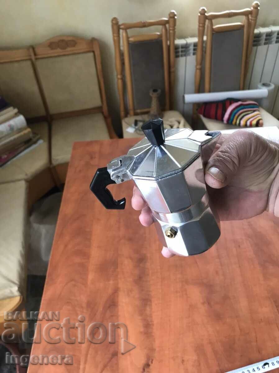 COFFEE MACHINE METAL ITALY FOR 1 COFFEE with price 16.00 BGN | € 8.18 COFFEE MACHINE METAL ITALY FOR 1 COFFEE with price 16.00 BGN | € 8.18