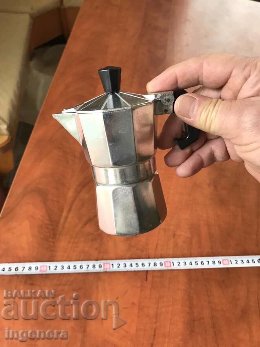 COFFEE MACHINE METAL ITALY FOR 1 COFFEE - 6 COFFEE MACHINE METAL ITALY FOR 1 COFFEE - 6