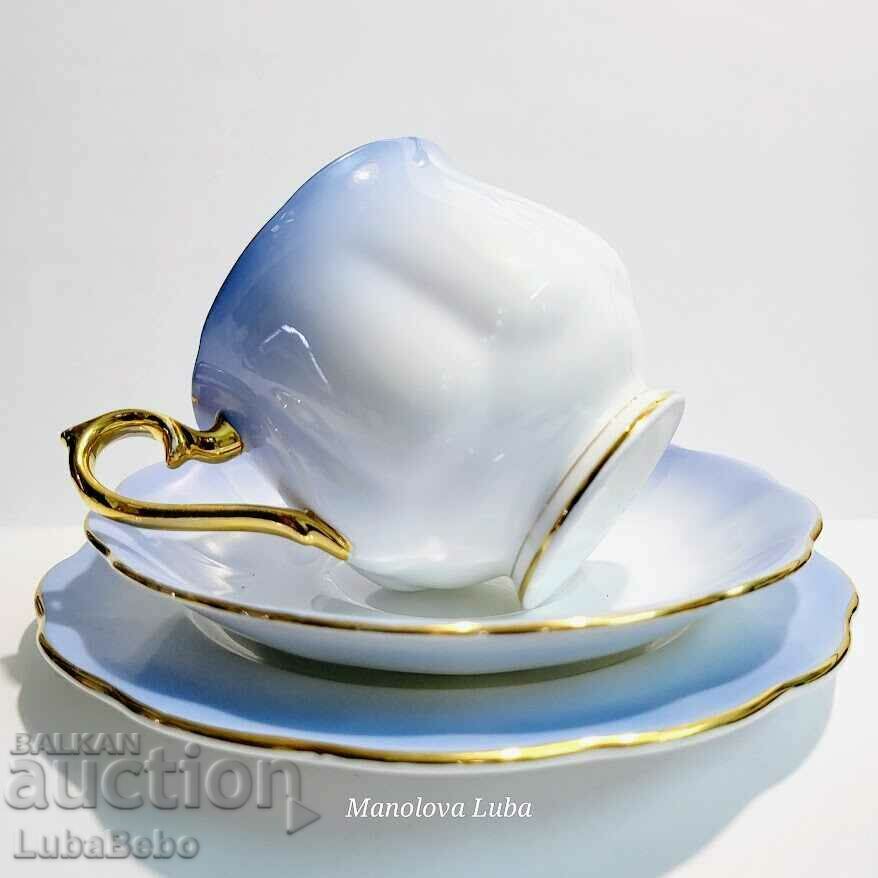 Licitație Set triplu Royal Albert Rainbow - în formă Hampton Licitație Set triplu Royal Albert Rainbow - în formă Hampton