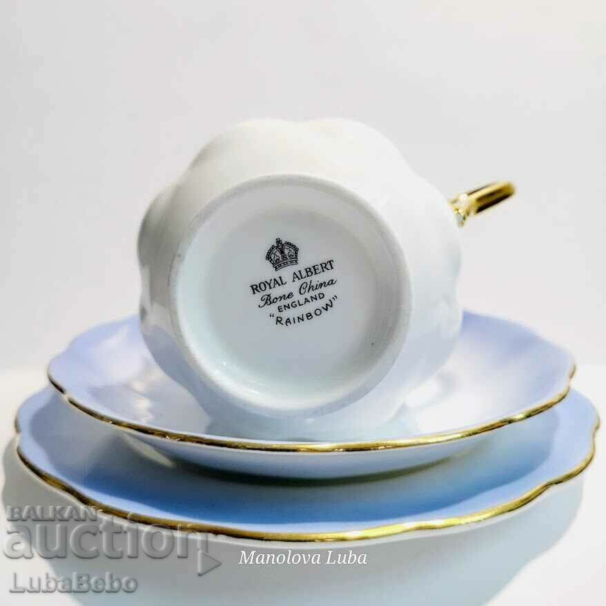 Livrarea Set triplu Royal Albert Rainbow - în formă Hampton Livrarea Set triplu Royal Albert Rainbow - în formă Hampton