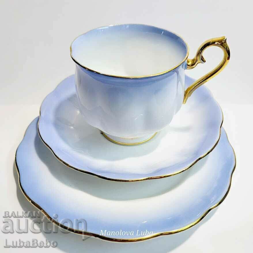 Set triplu Royal Albert Rainbow - în formă Hampton - 7 Set triplu Royal Albert Rainbow - în formă Hampton - 7