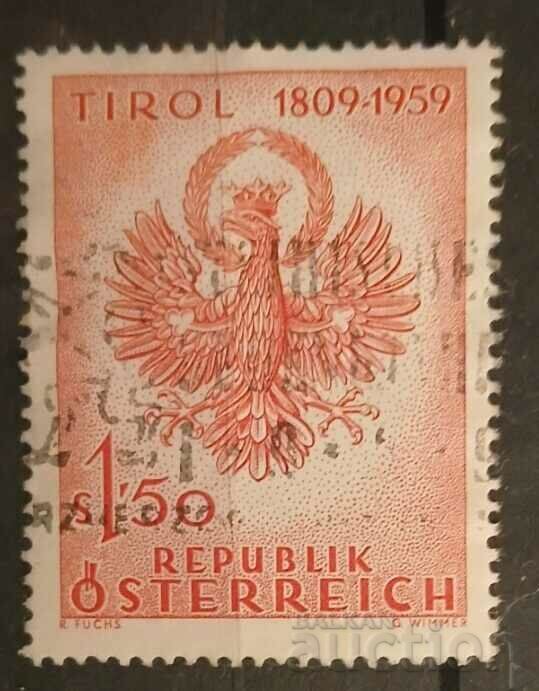 Austria 1959 Coat of Arms/Birds Stamp