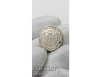 Silver princely coin 1 lev 1882