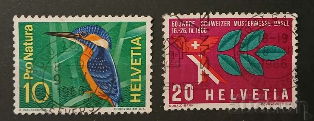 Switzerland 1966 Birds Stamp