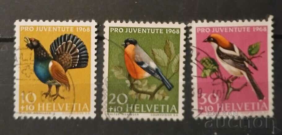 Elveția 1968 Fauna/Păsări Claimo