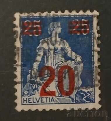 Switzerland 1921 Overprint Stamp