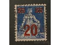 Switzerland 1921 Overprint Stamp