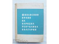 Financial law of the Republic of Bulgaria - Angel S. Angelov 1960