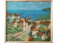 Painting "Landscape from Balchik", art. Nikolay Penkov