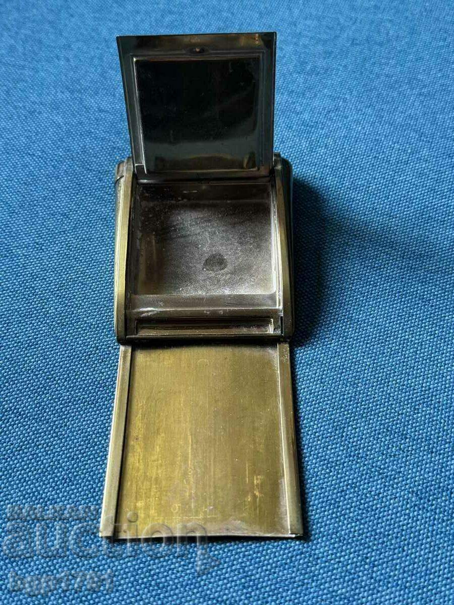 Auction  Old brass powder keg