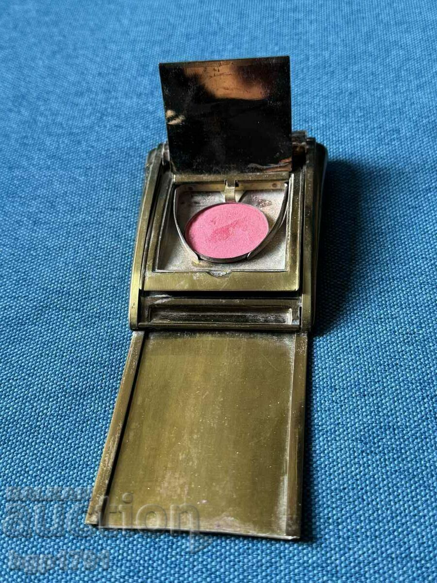 Old brass powder keg