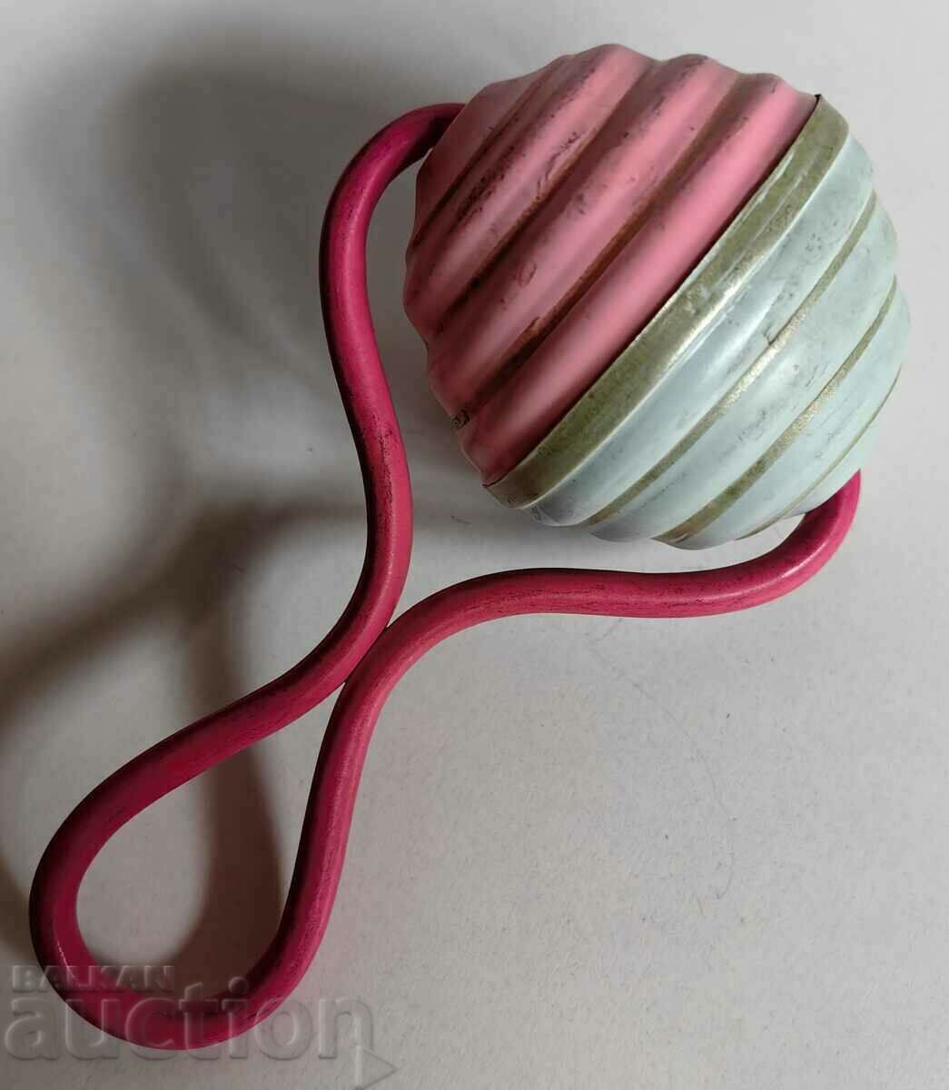 .100 YEAR CELLULOID BABY RATTLE .100 YEAR CELLULOID BABY RATTLE