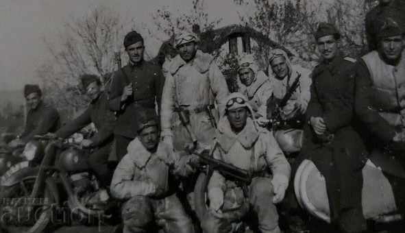 SPECIAL PARTS WWII PHOTO KINGDOM OF BULGARIA MOTORCYCLE