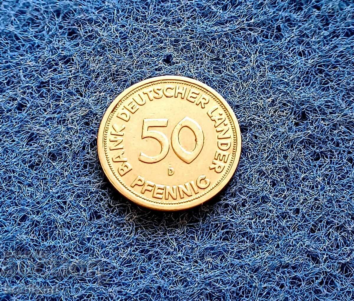 50 Pfenning FRG 1949/D