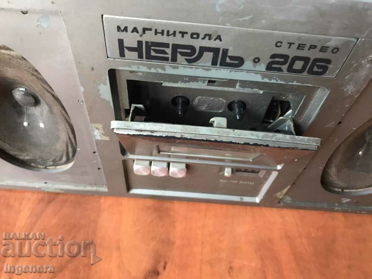 Auction CASSETTE RADIO "NERL 206" RUSSIA Auction CASSETTE RADIO "NERL 206" RUSSIA