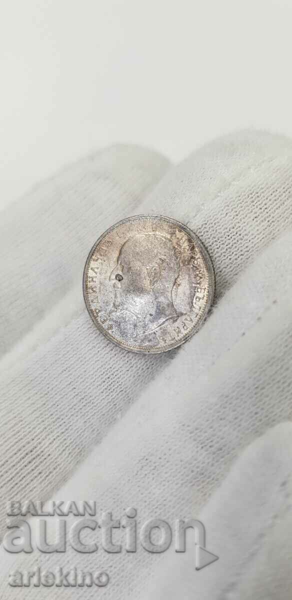 Silver royal coin 50 cents 1913 with price 25.00 BGN | € 12.78 Silver royal coin 50 cents 1913 with price 25.00 BGN | € 12.78