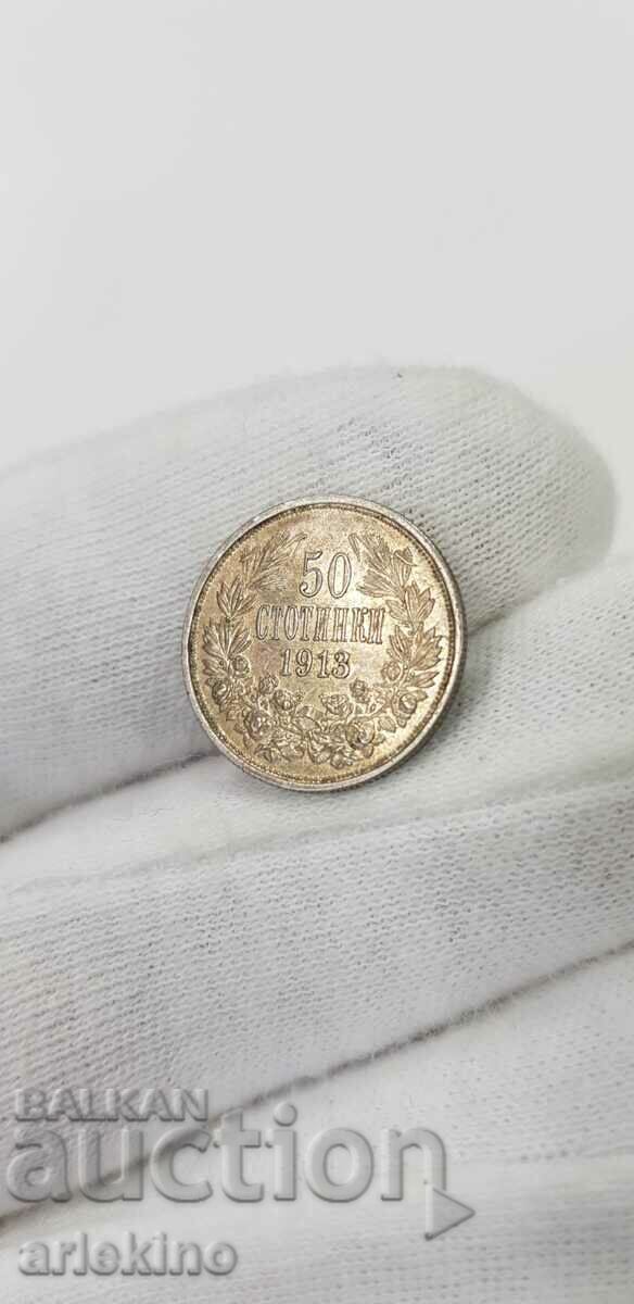Moneda regală de argint 50 de cenți 1913 Moneda regală de argint 50 de cenți 1913