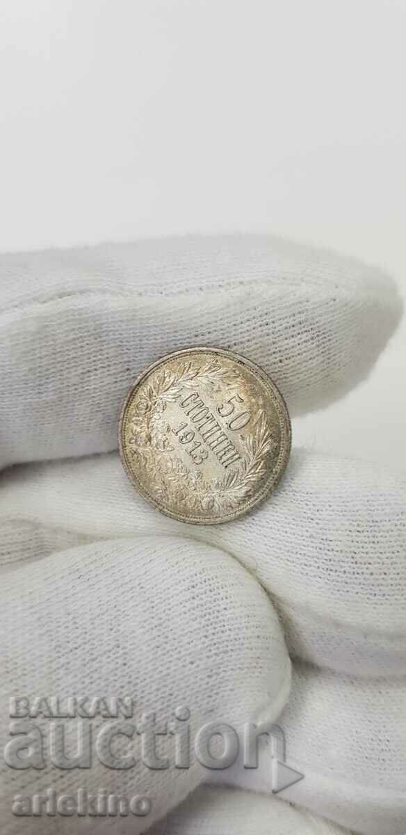 Silver royal coin 50 cents 1913 - 5 Silver royal coin 50 cents 1913 - 5