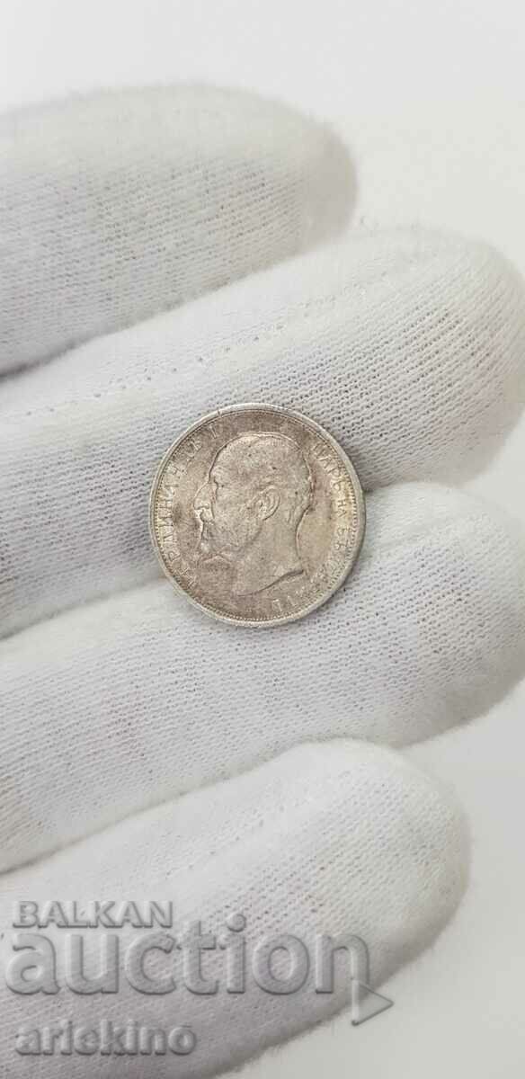 Silver royal coin 50 cents 1912 with price 45.00 BGN | € 23.01 Silver royal coin 50 cents 1912 with price 45.00 BGN | € 23.01