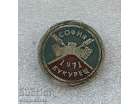 badge Sofia - Bucharest 1971